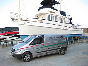 Einbau SP285 22 m Motoryacht, Voltasee, Ghana